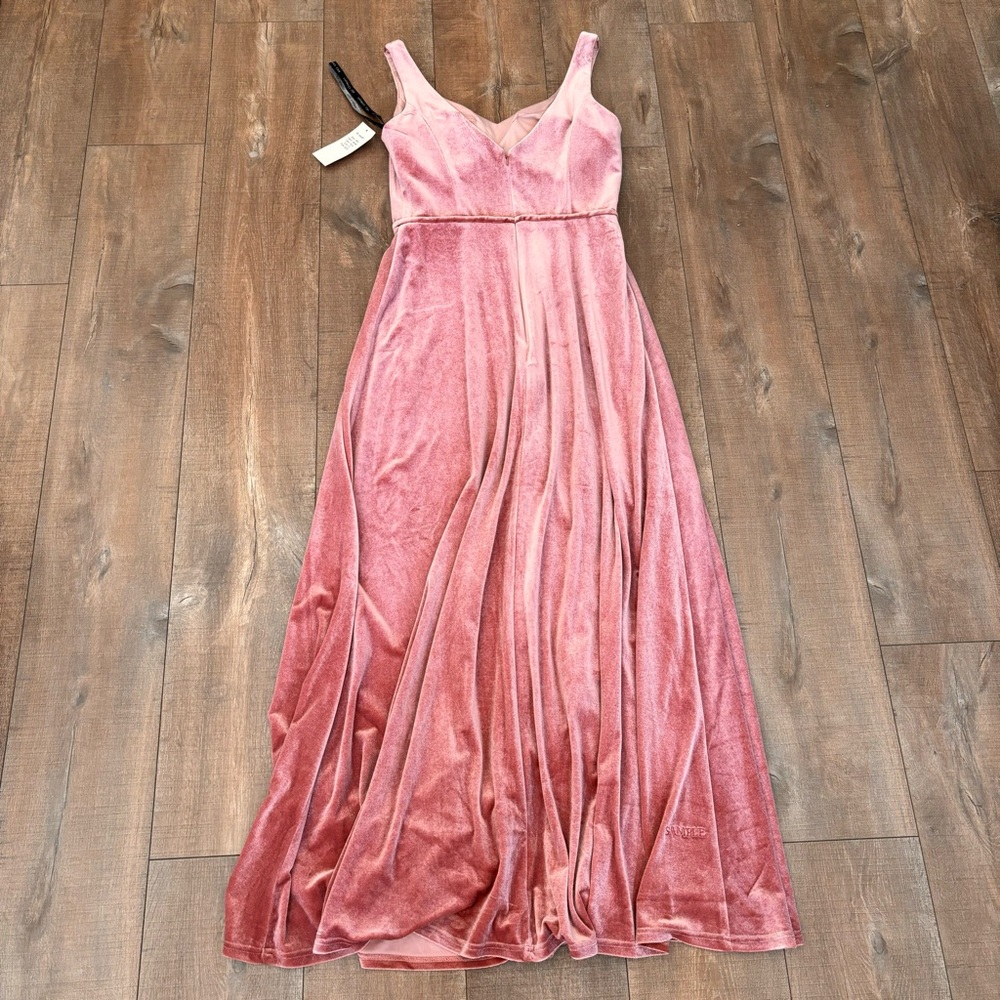 Bill Levkoff 1802 Velvet Rose Dress Gown Women's Special Ocassion Size 10 - Picture 15 of 16